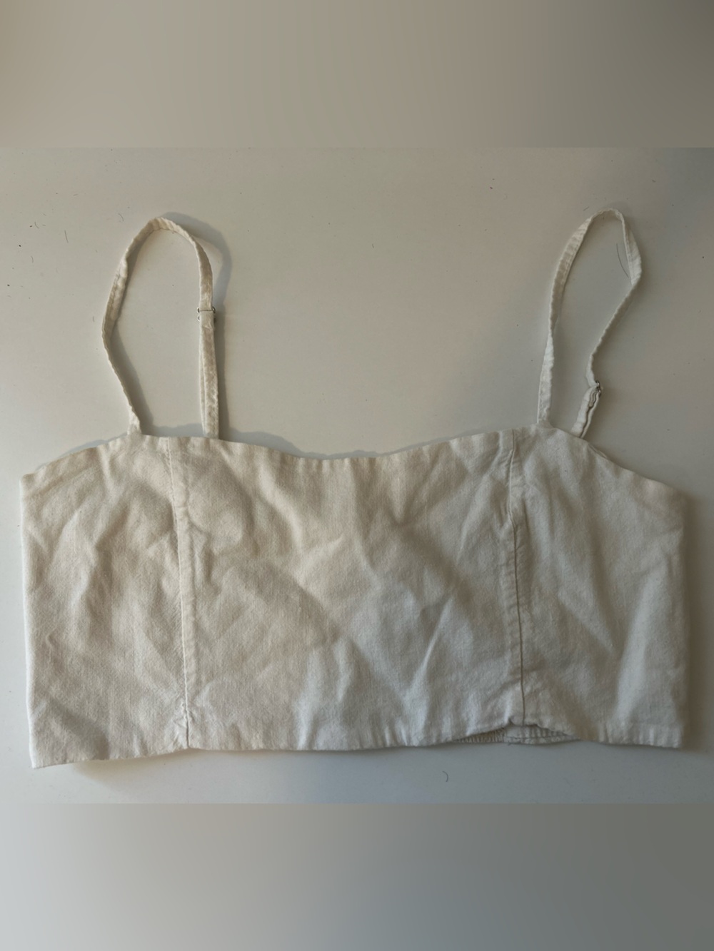 John Galt White Cotton Tank Top